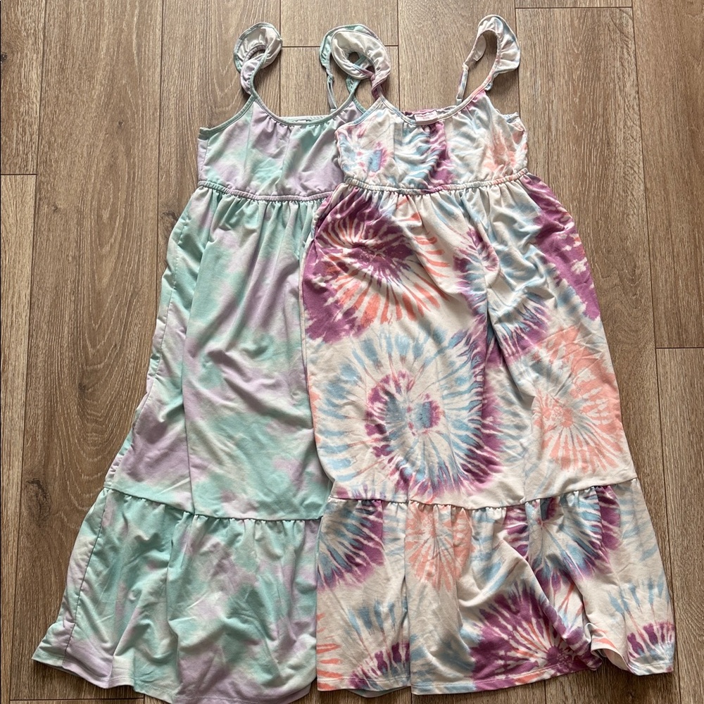 32 Cool Girls M Tie Dye Maxi Dress Set